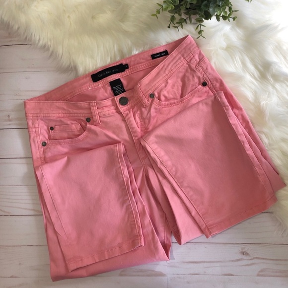 Calvin Klein Pink Jeans Skinny Crop - Picture 3 of 7